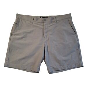 Travis Mathew Golf Shorts Men's‎ 38 Gray Performance Stretch Flat Front